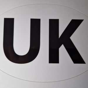 Oval UK vehicle sticker
